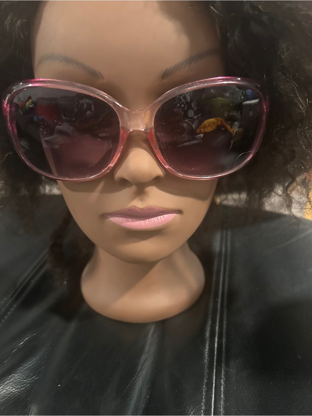 Pink Gradient Oversized Women’s Sunglasses